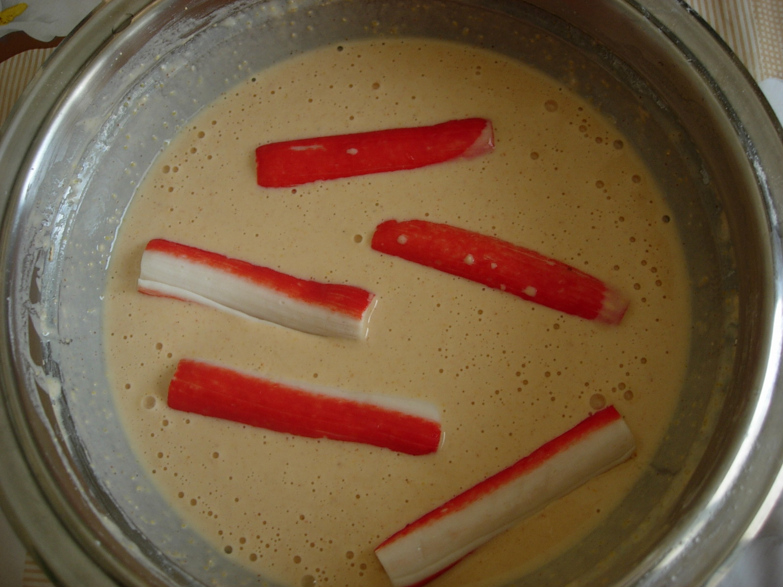 Surimi cu garnitura de orez