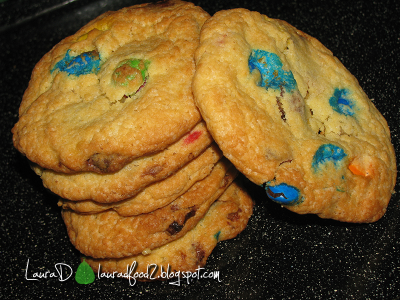 White&Milk Chocolate and M&M's Cookies