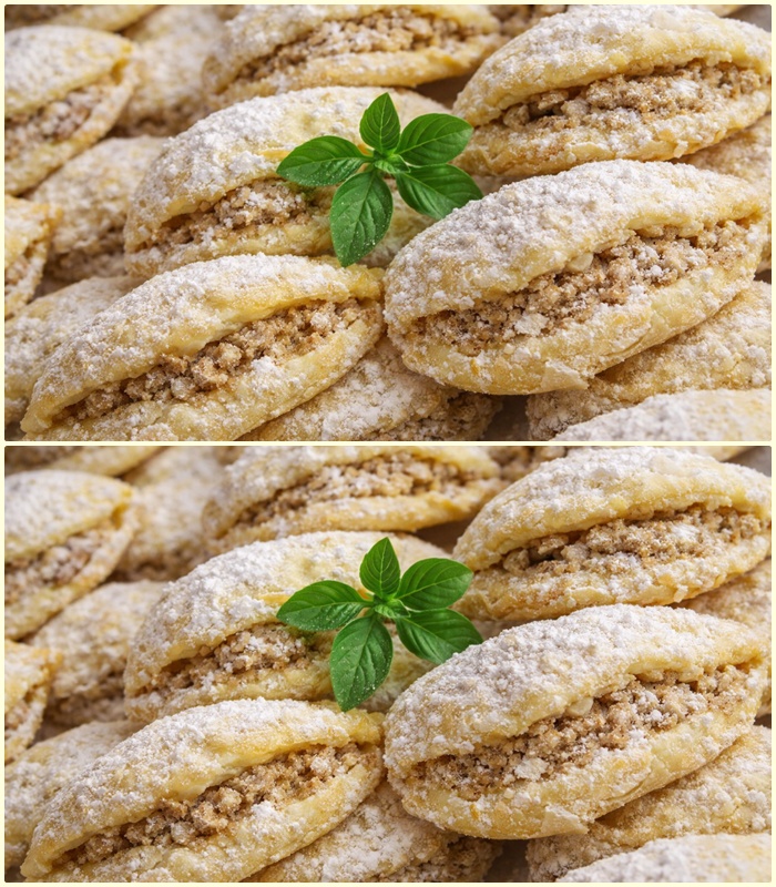 Cornulete fragede cu nuca