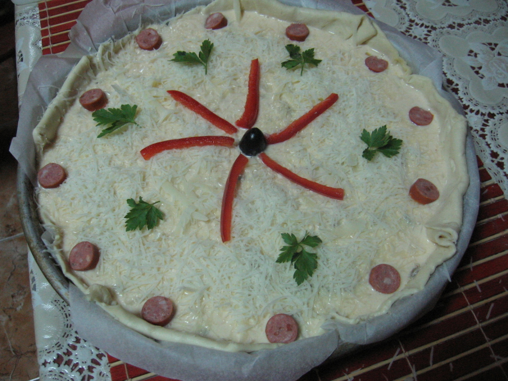 Tarta aperitiv cu ciuperci