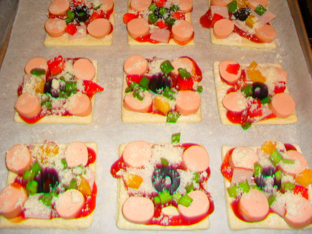 Mini-pizza in foietaj