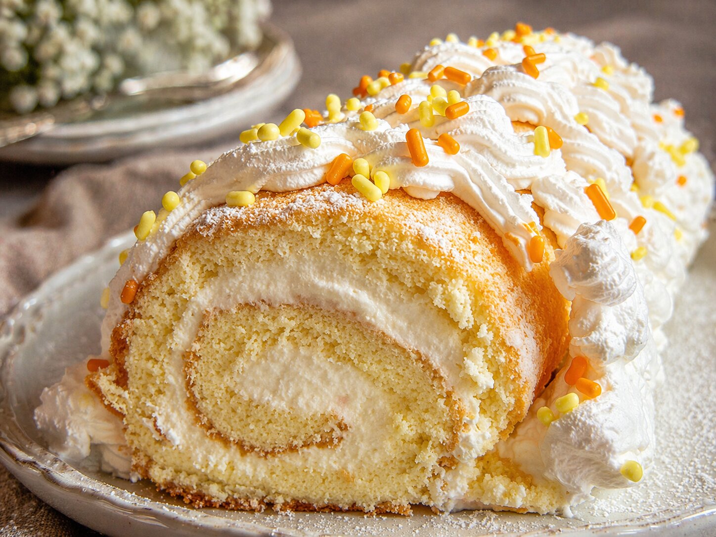 Rulada cu crema de lamaie