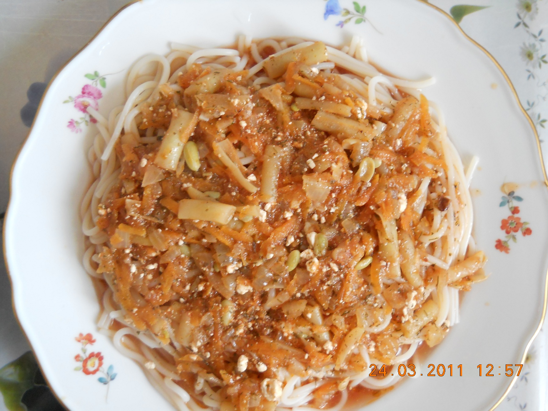 Spaghete cu legume