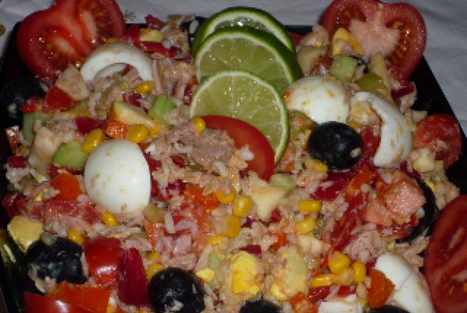 Salade Composee Du << Lys-De-Mer >>( salata multicolora de vara)