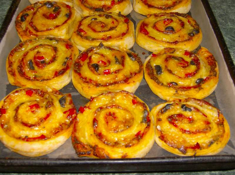 Mini pizza rulata