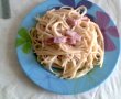 Spaghete carbonara, reţetă cu smantana-2