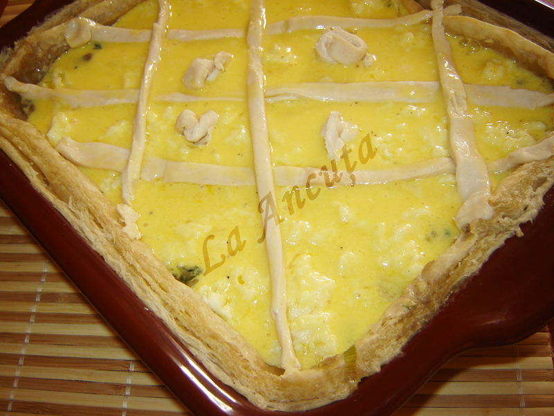 Quiche taraneasca cu ciuperci