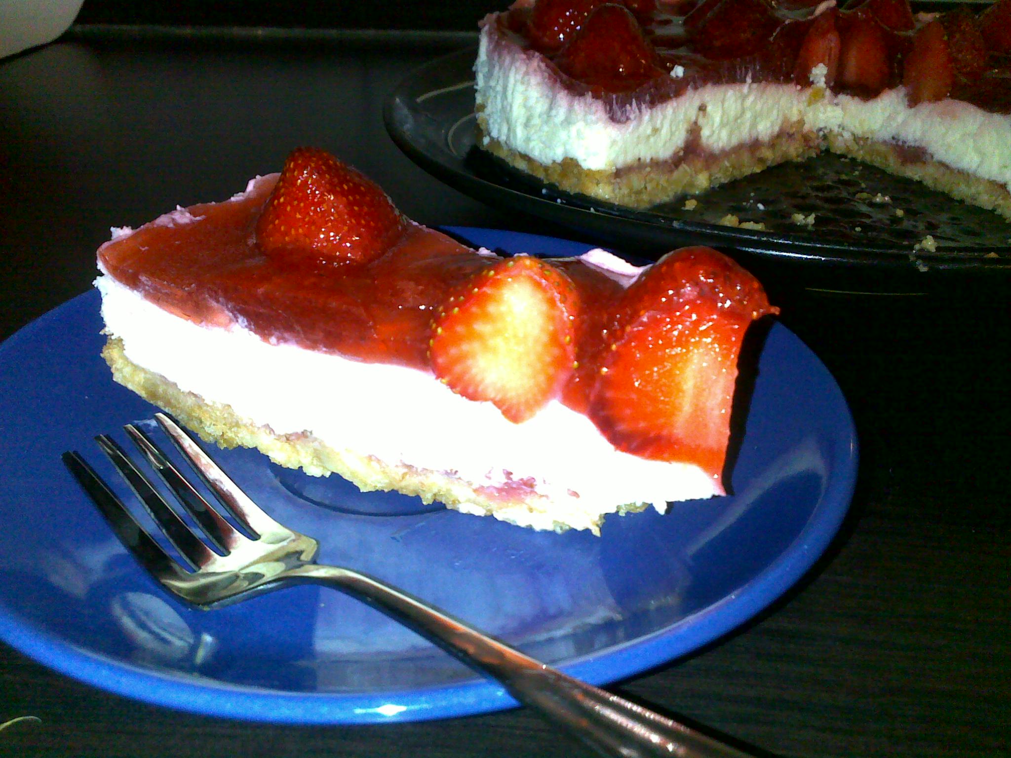 Cheesecake de capsuni