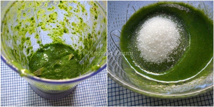 Inghetata de menta cu ciocolata