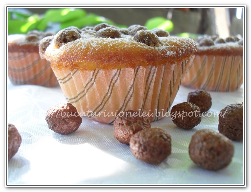 Muffins cu bilute de cacao