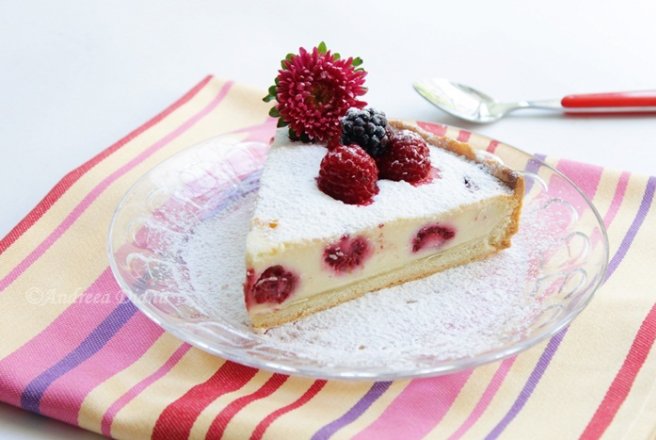 Prajitura cu branza si zmeura/Cheesecake cu zmeura