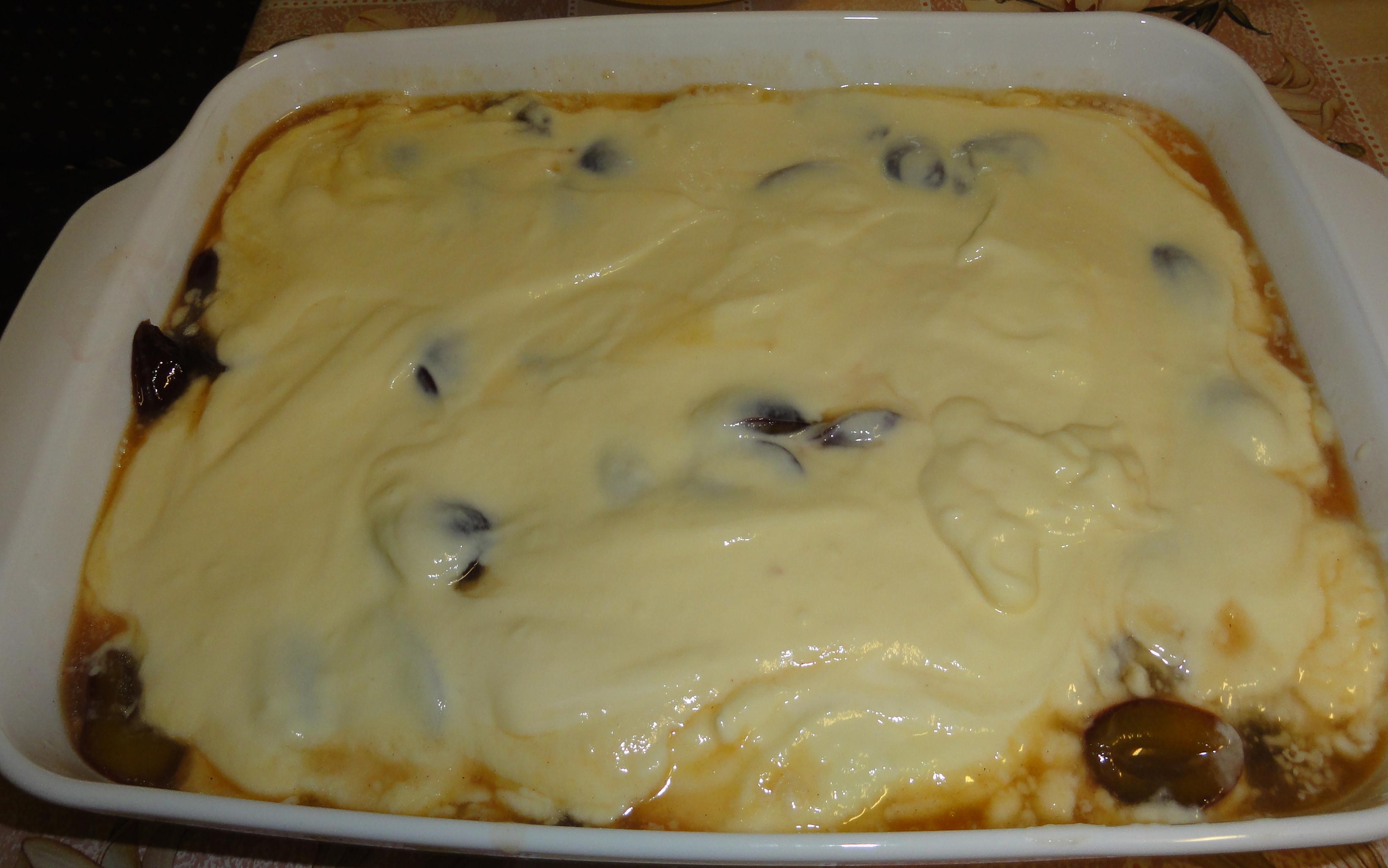 Lasagna dulce ,cu prune caramelizate si scortisoara (Süsse Zwetschgen-Lasagne)