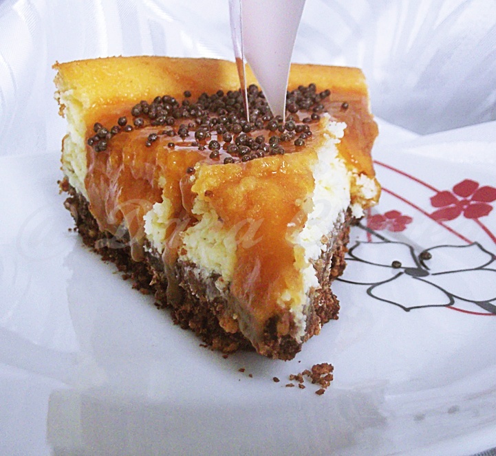 Cheesecake cu caramel