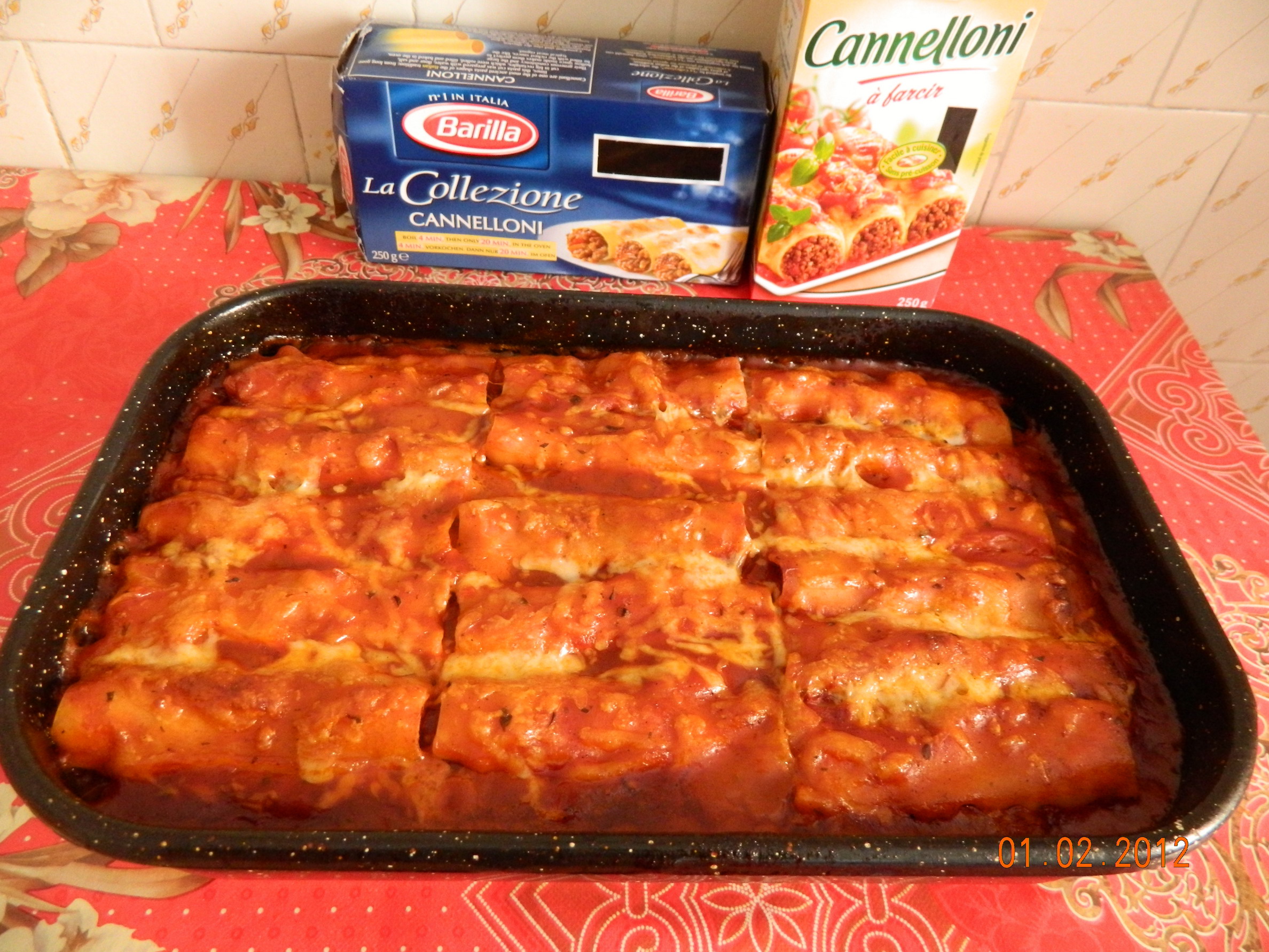 Cannelloni cu carne de pui