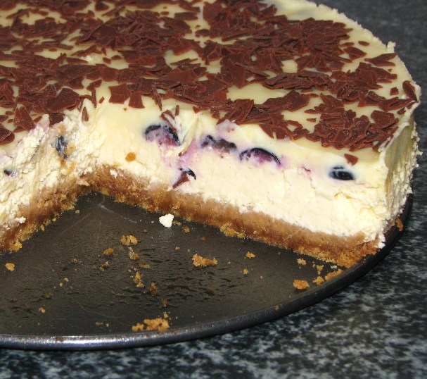 Desert New York cheesecake cu afine