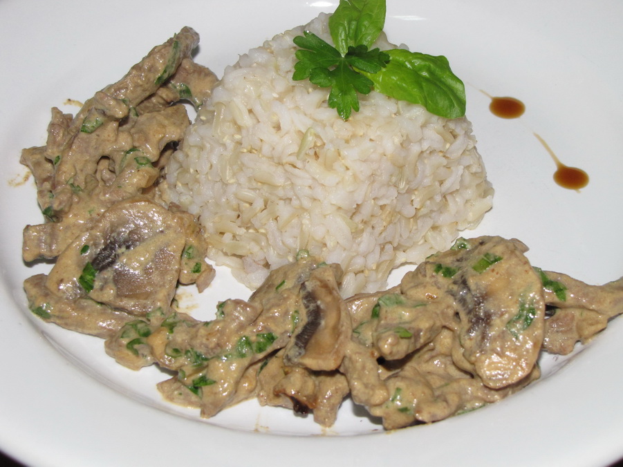 Beef stroganoff