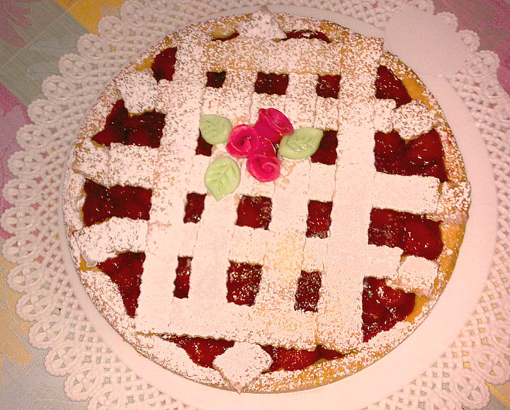 Tartine cu dulceata de capsuni