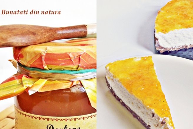 Cheesecake la rece cu dulceaţă de dovleac