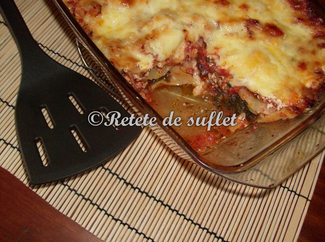 Lasagna cu spanac