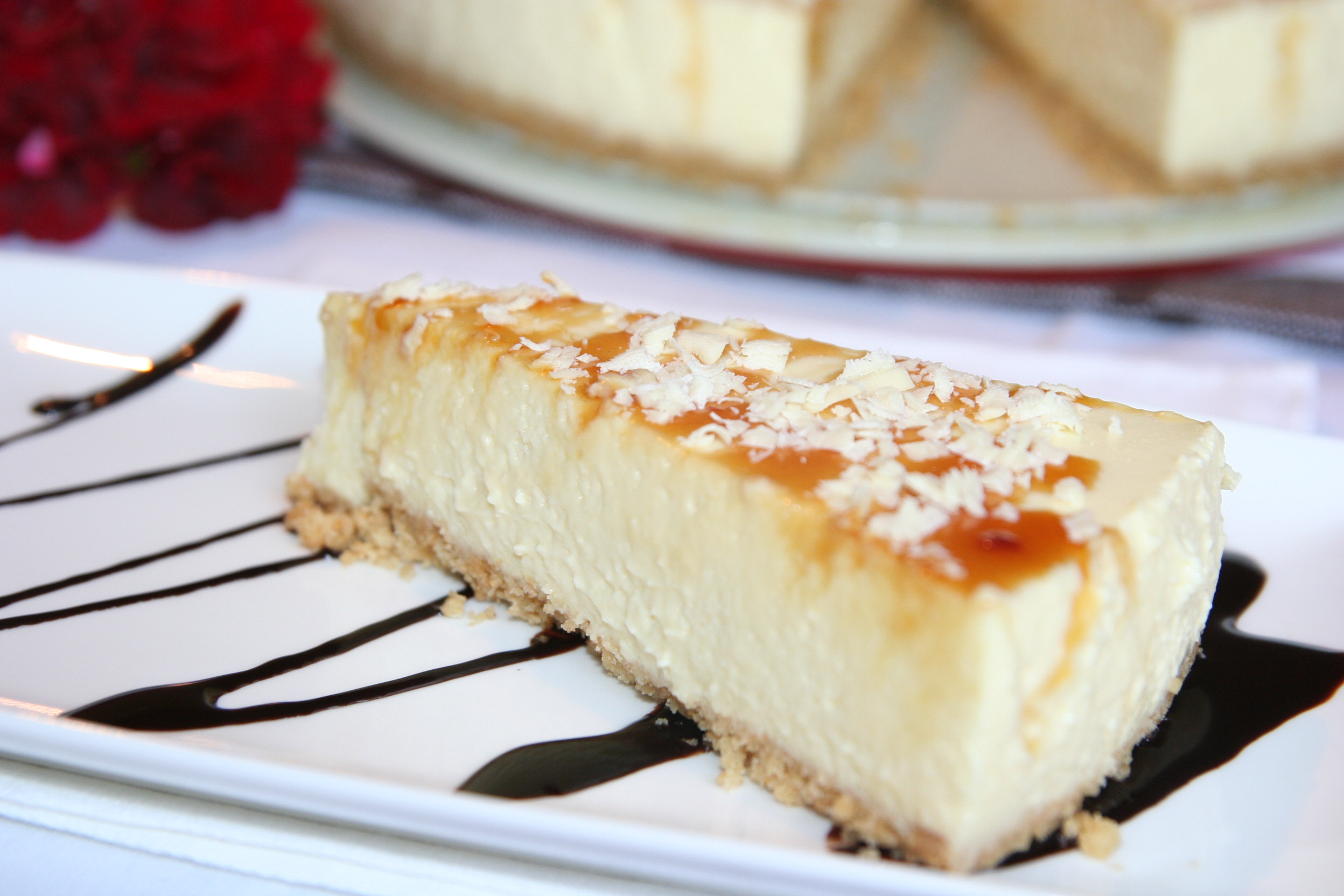 Cheesecake cu ciocolata alba si ricotta