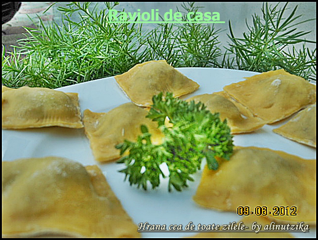 Ravioli de casa - umplute cu ciupeci