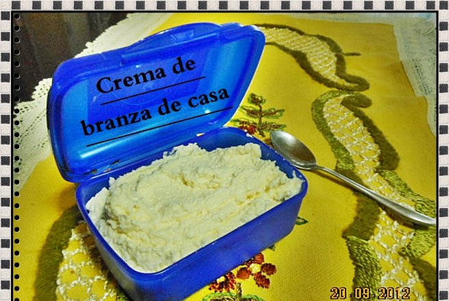 Crema de branza de casa