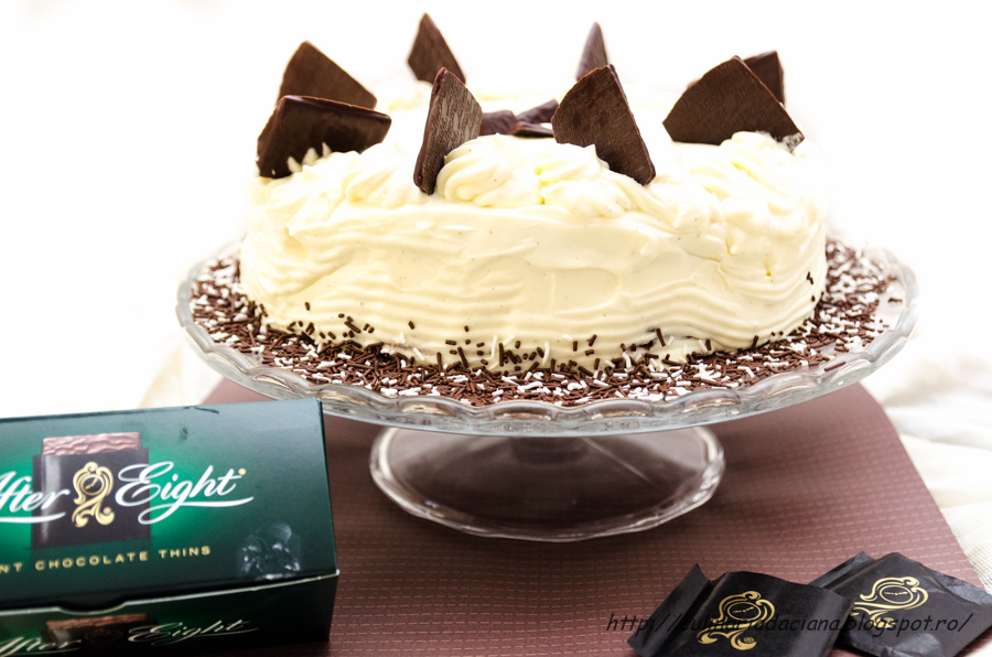 Tort de ciocolata cu toping de After Eight