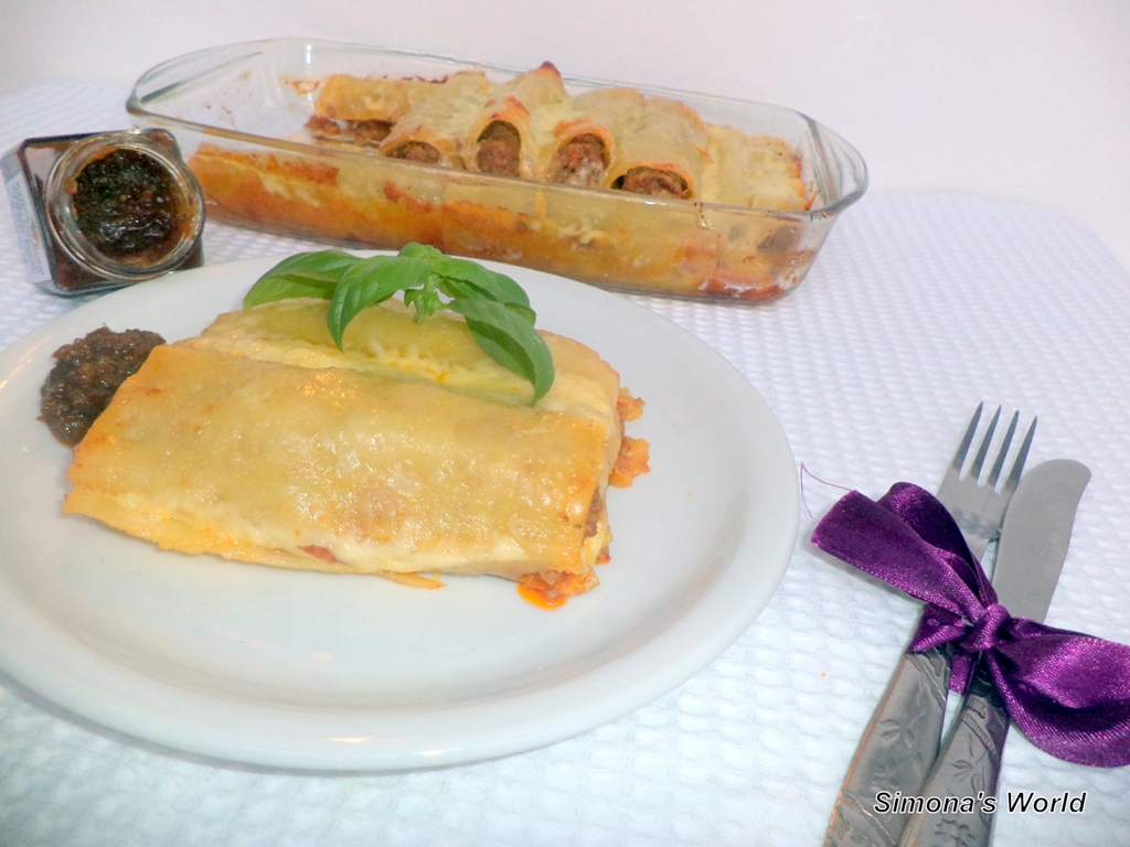 Cannelloni cu carne de vita