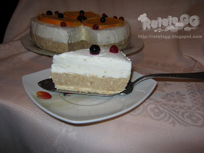 Cheesecake cu portocale (fara coacere)