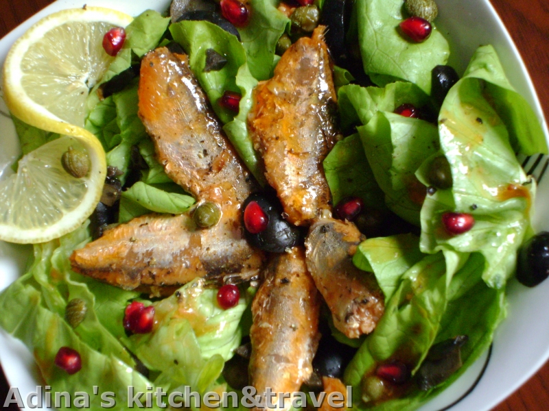 Salata mediteraneeana cu sardine