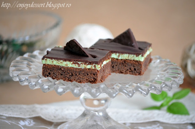 Brownies cu menta