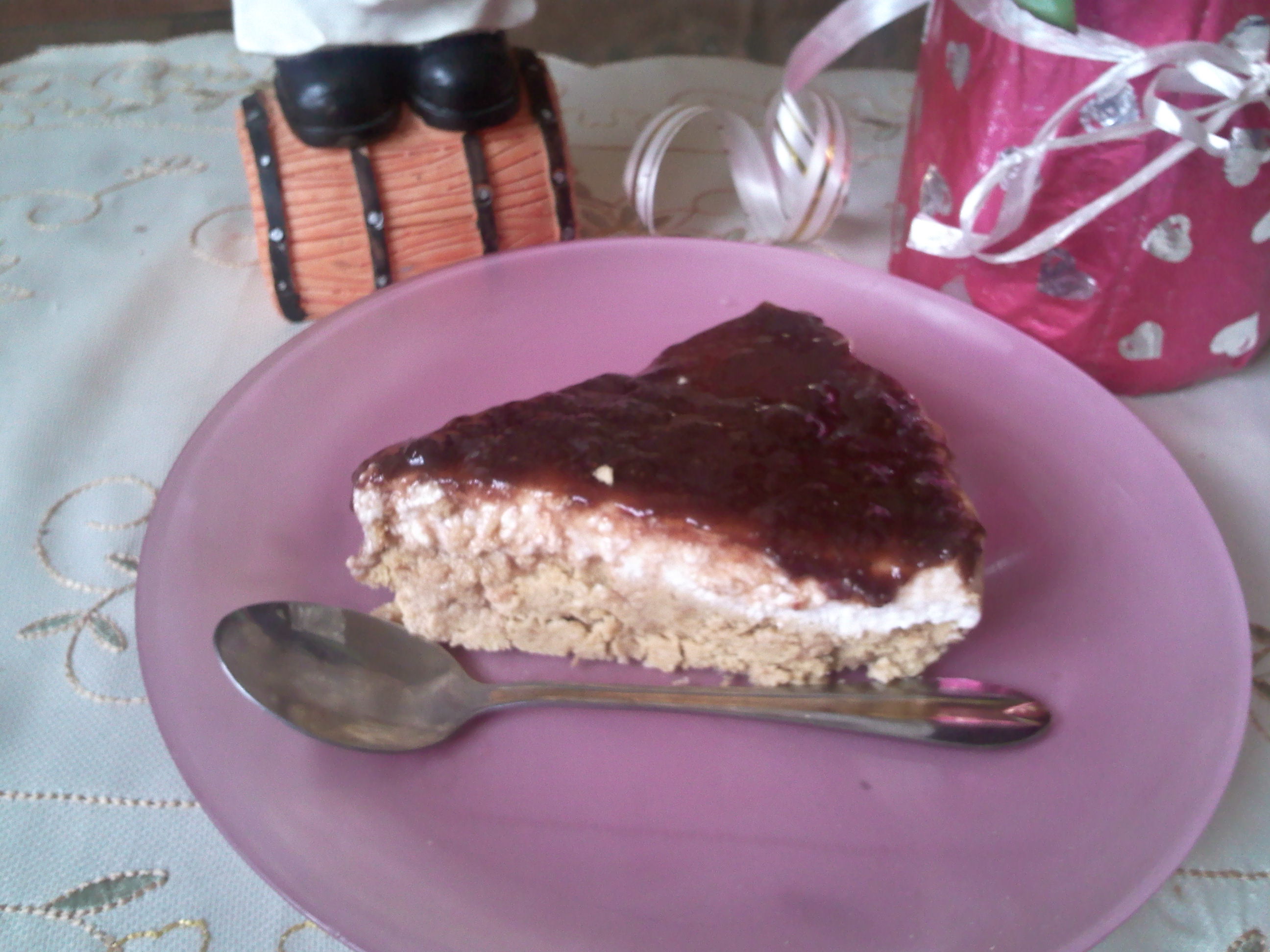 Cheesecake cu dulceata de capsuni