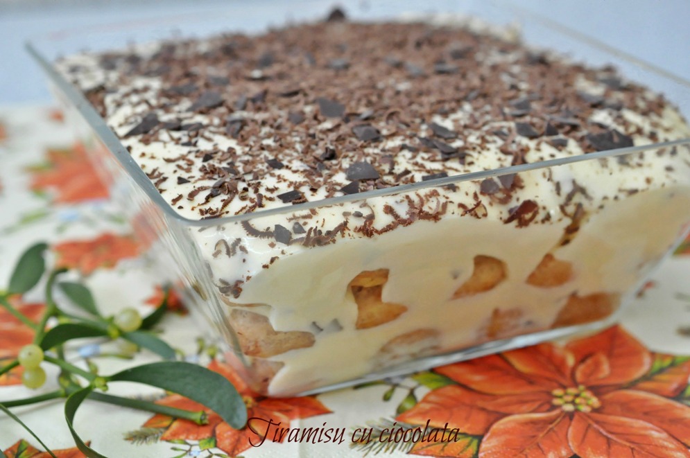 Tiramisu reţetă originală, cu ciocolată