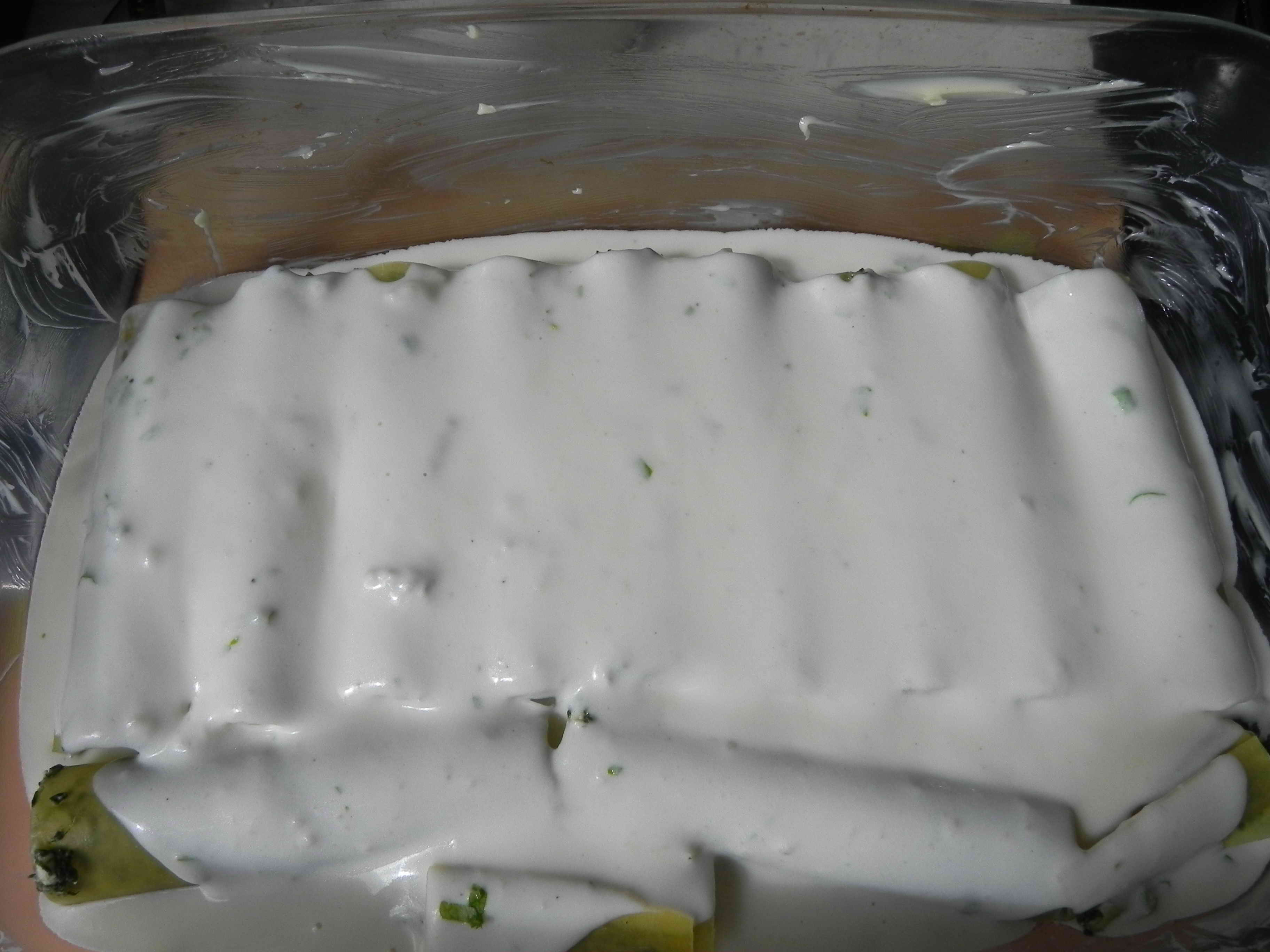 Cannelloni cu branza, spanac si gorgonzola