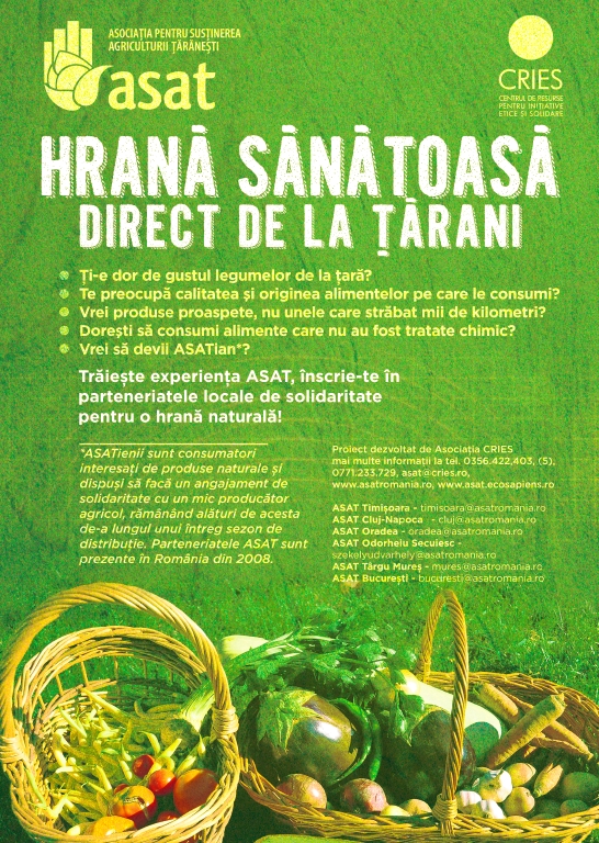 A.S.A.T - Asociatia pentru Sustinerea Agriculturii Tărănesti