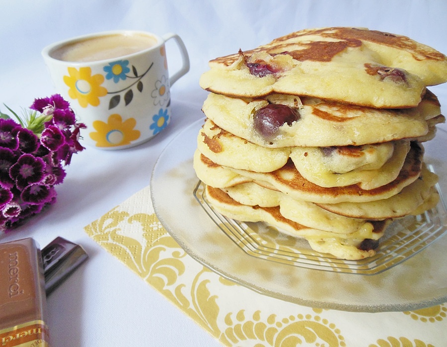 Pancakes cu cirese