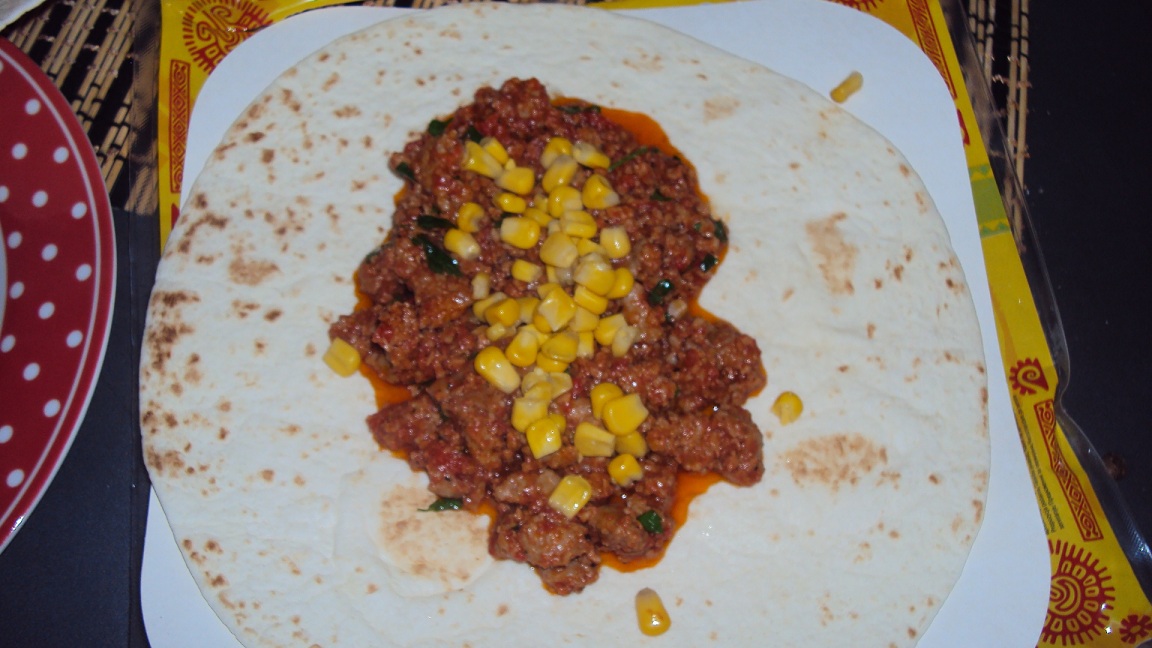 Burritos cu carne tocata