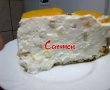 Tort cu crema de iaurt si piersici din compot-2