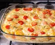 Piept de pui cu cartofi si sos bechamel-11