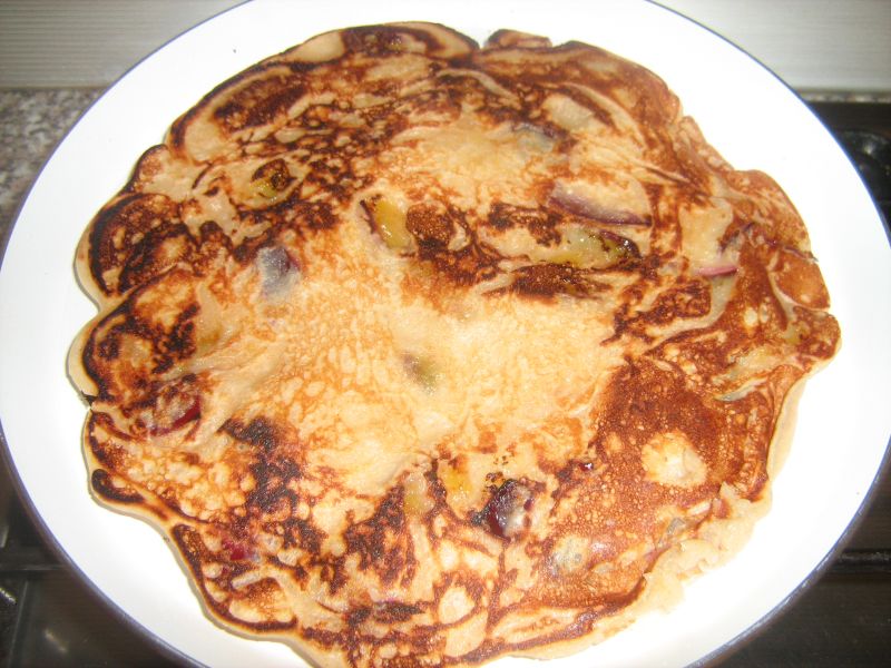 Pancakes cu prune si scortisoara