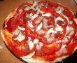 Pizza cu piept de pui si salam pikant-6