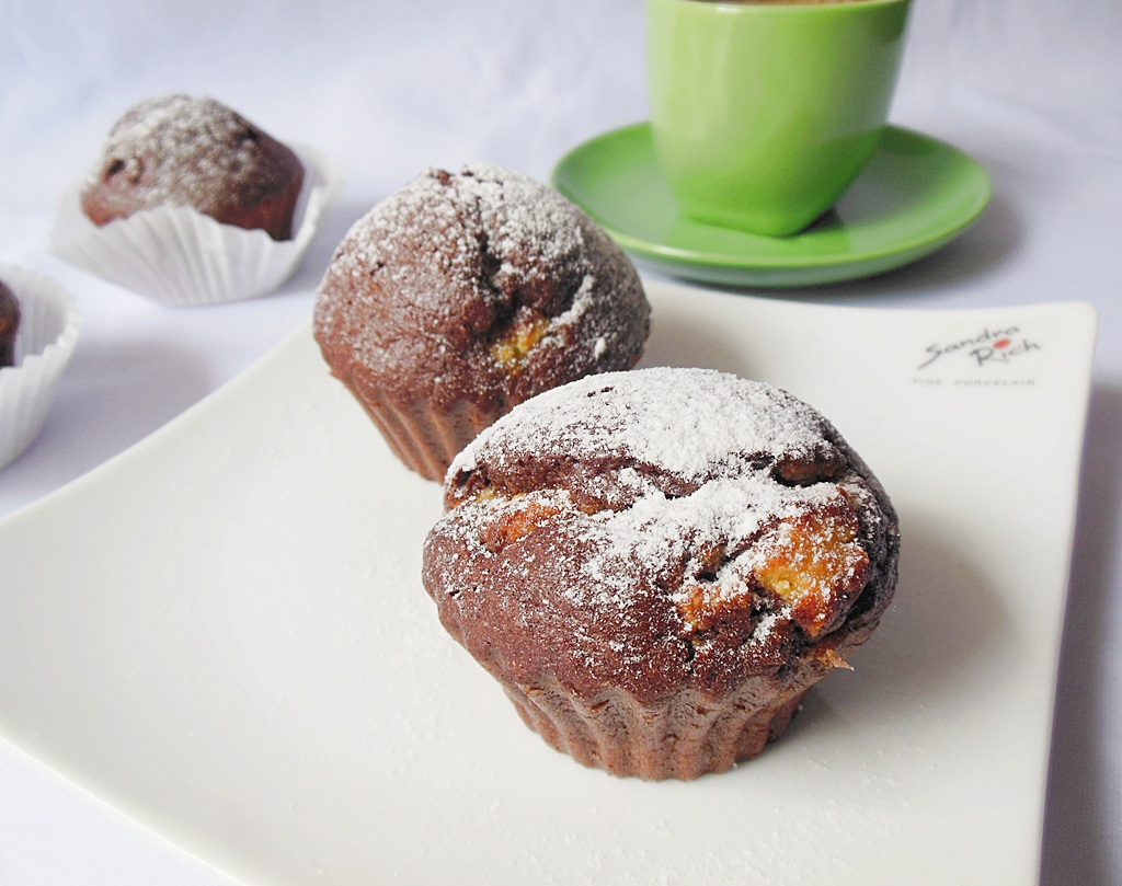 Muffins cu cacao si branza