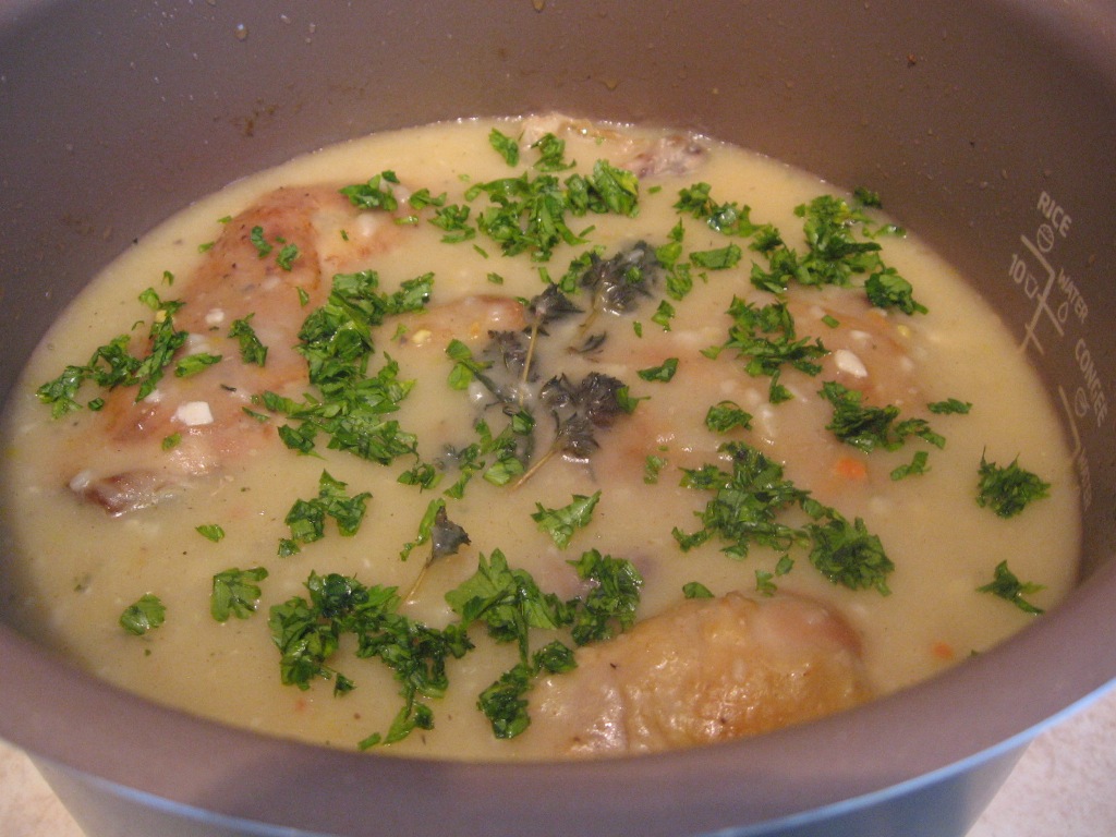 Ciulama de pui la Multicooker