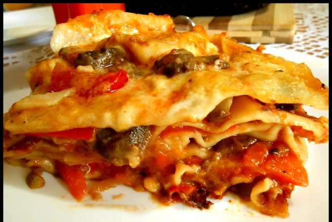 Lasagna cu legume, reteta gustoasa si sanatoasa, plina de arome si nutrienti