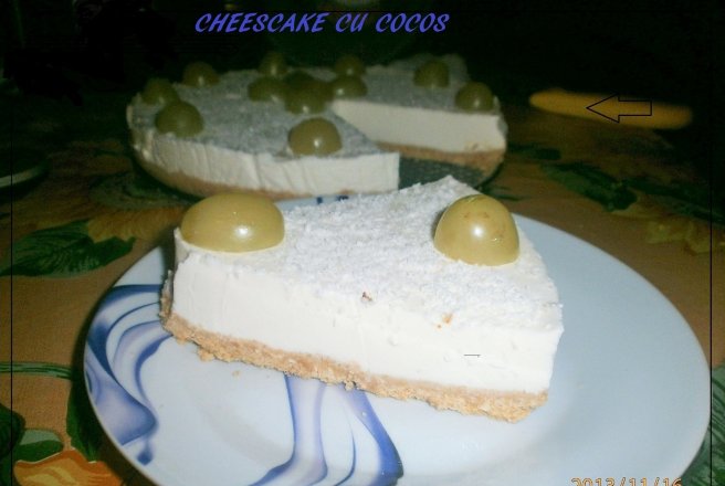 Cheescake cu cocos