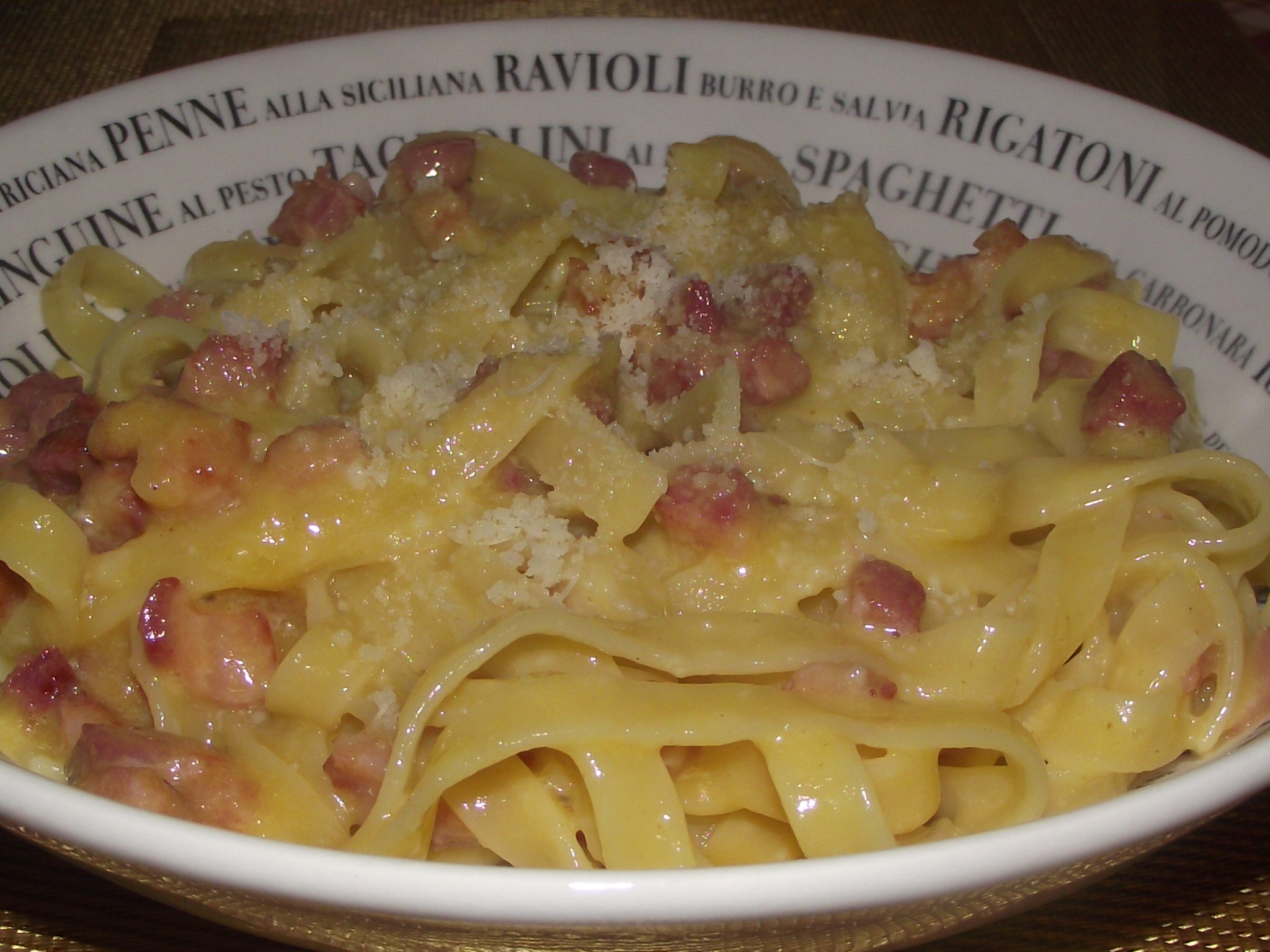 Tagliatelle alla carbonara