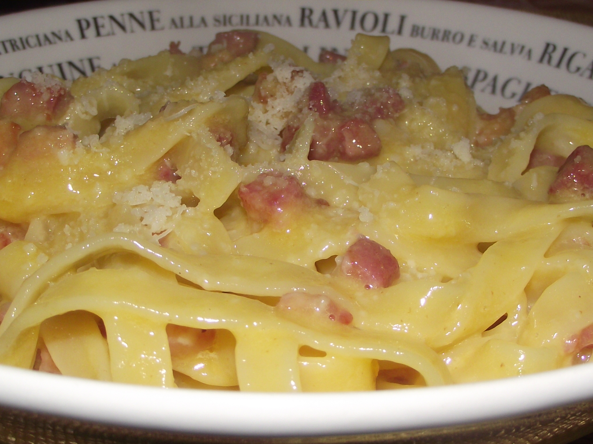 Tagliatelle alla carbonara