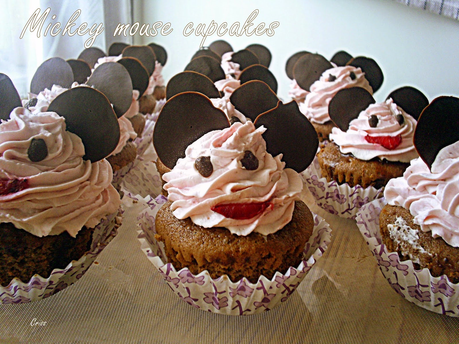 Mickey mouse cupcakes