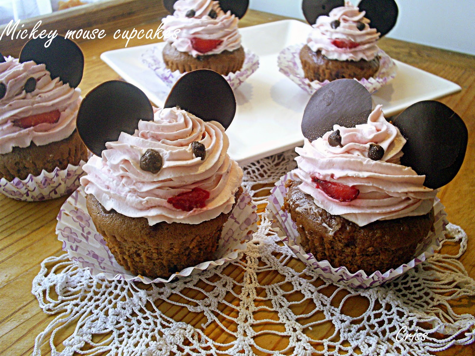 Mickey mouse cupcakes