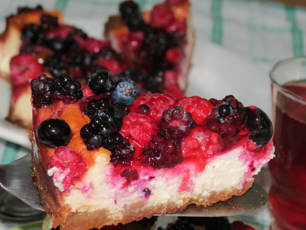 Cheesecake cu fructe de padure